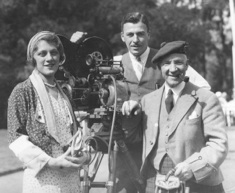 Grandfather & filmmaker JJack H Lieb with Grandmother Rosamond and Scottish entertainer Harry Lauder.